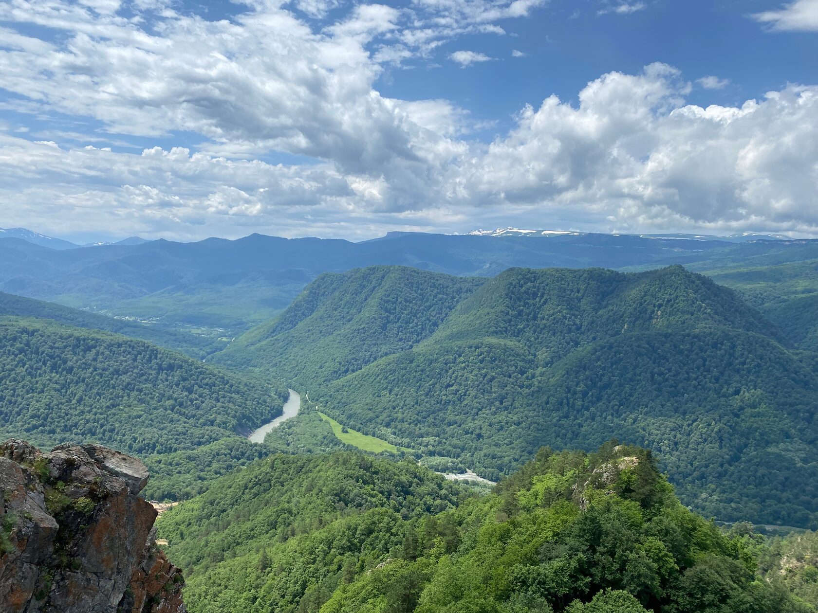 Горная панорама Кавказа